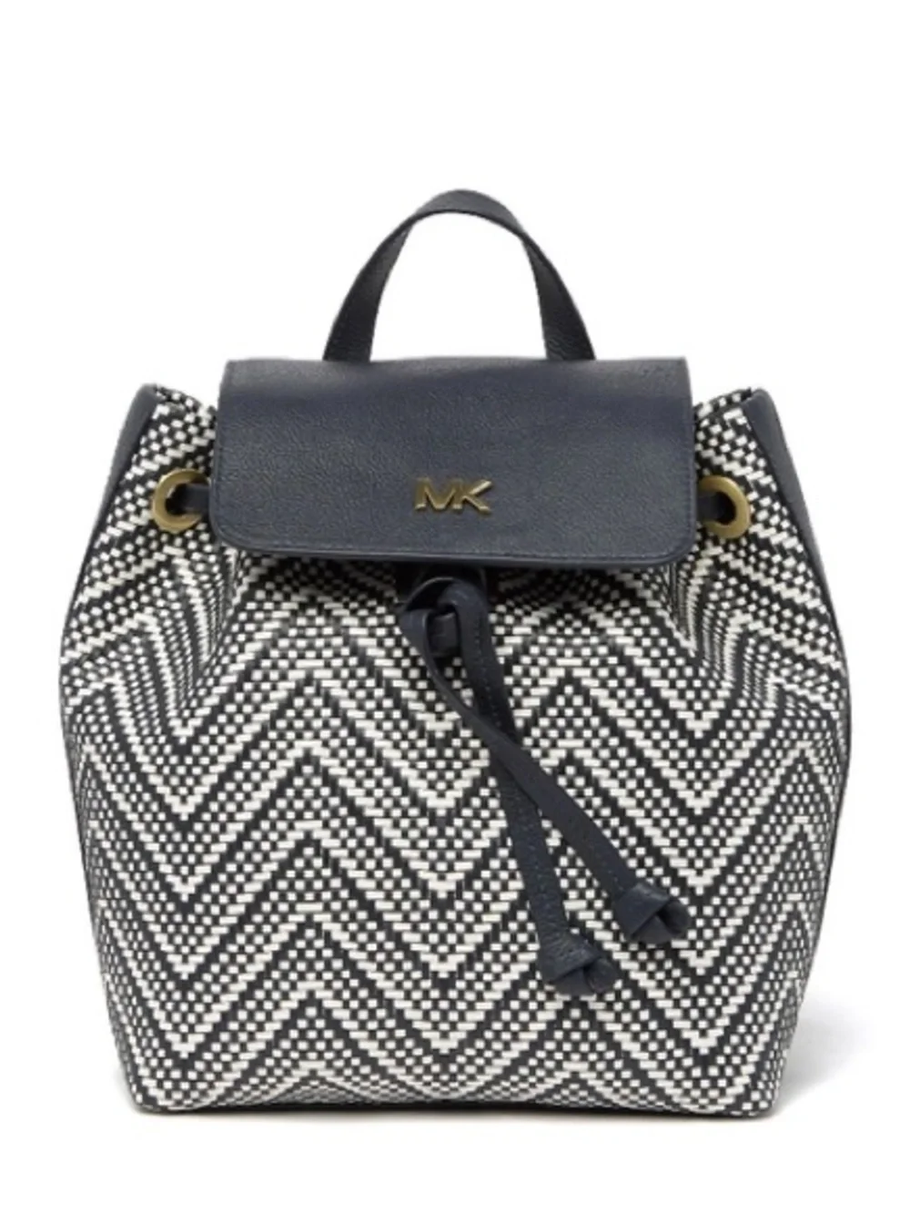 Michael Kors Medium Junie Woven Leather Backpack
